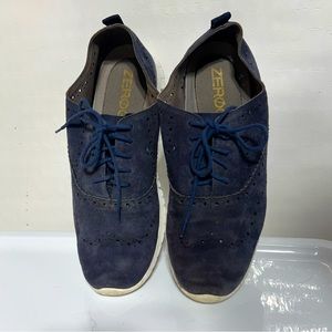 Cole Haan Women’s zerogrand 8.5 Oxford shoes navy blue